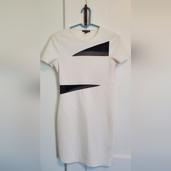 Express midi dress with mesh cut outs - Picture 1 of 6